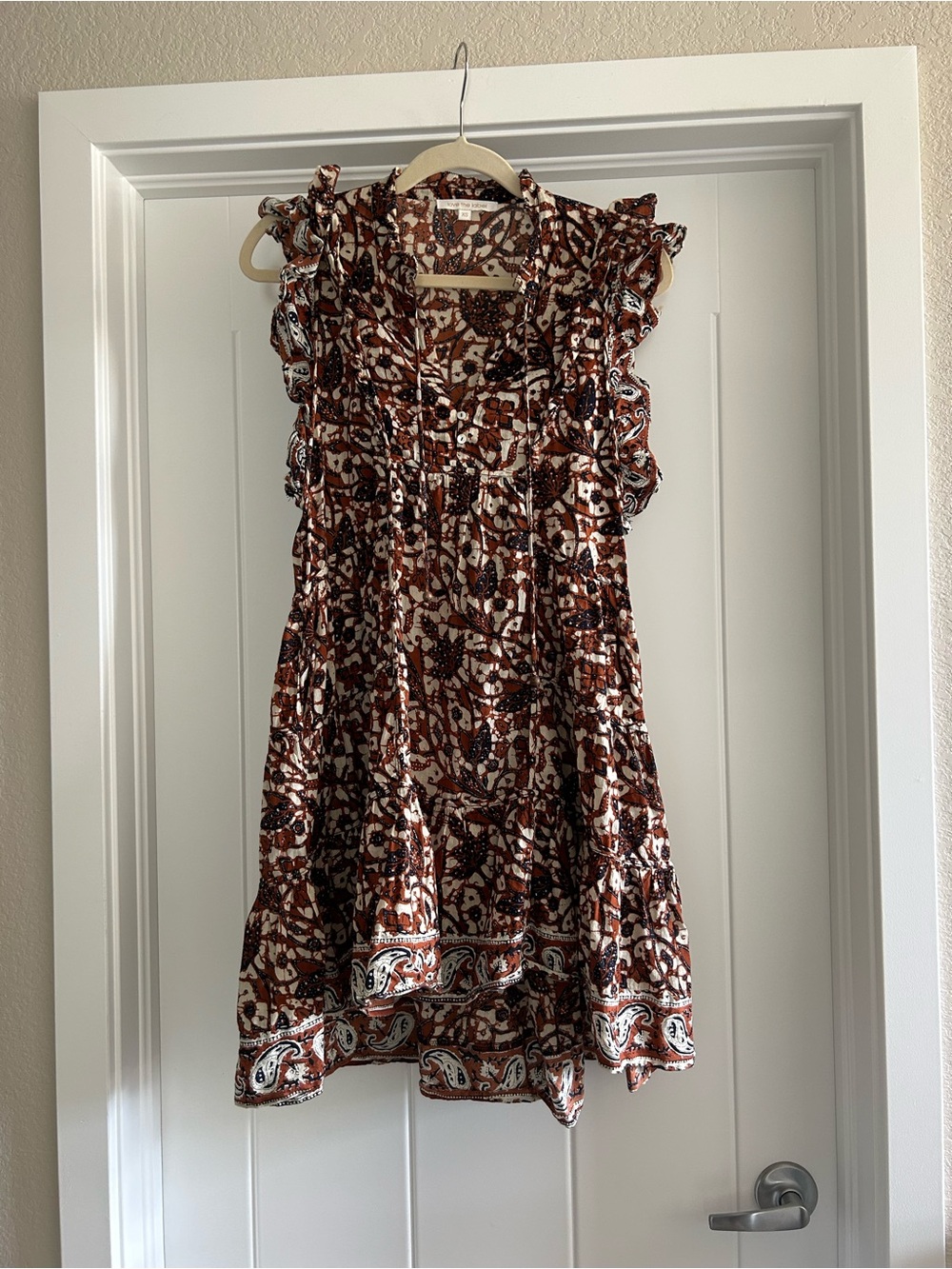Floral Ruffle Sleeve Dress